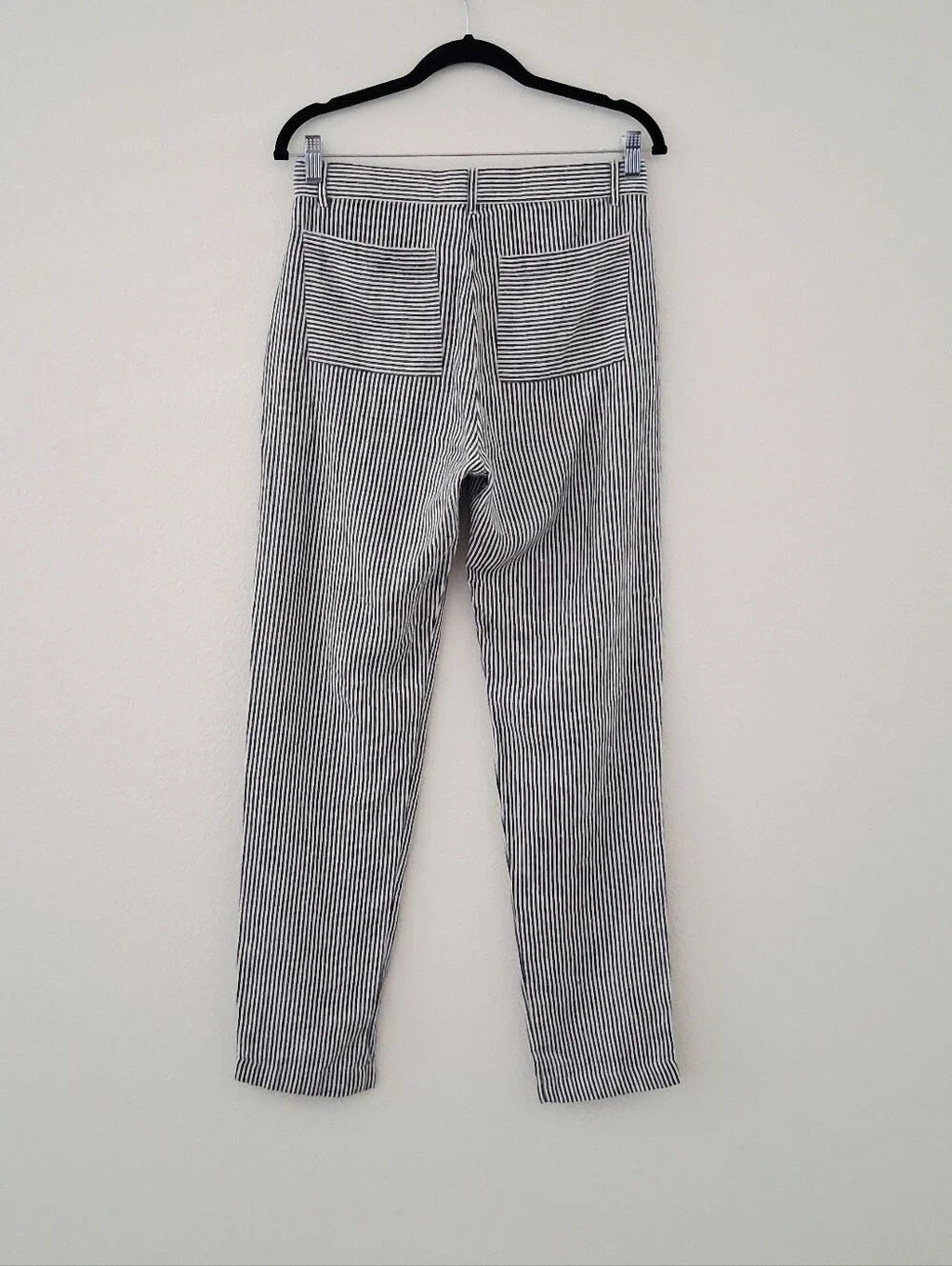 Alex Crane Cham Linen Pant In Lines